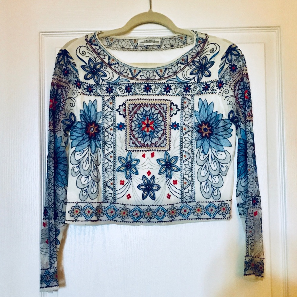 Zara Beaded Top